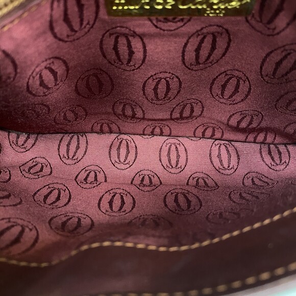 Cartier Must Shoulder Bag, Leather, Bordeaux, Women's - Picture 4 of 11